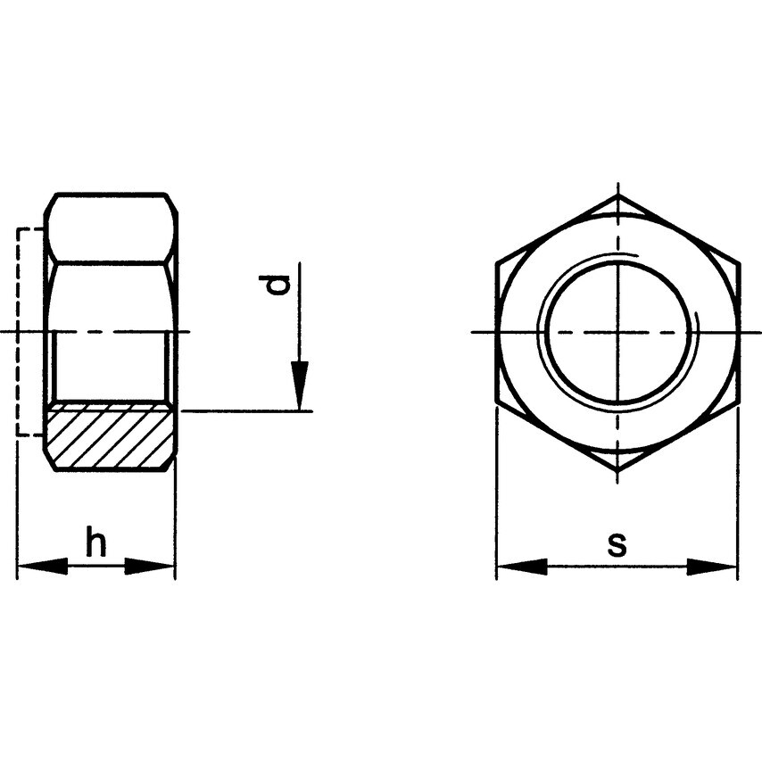 Qualfast M45X3.00 Locknut N/M Insert MF BZP (5)- you get 4