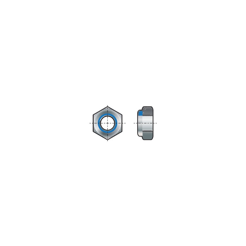 Qualfast M12X1.50 Locknut N/M Insert MF Z&Y (10)- you get 100