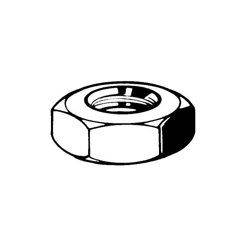 Qualfast 7/8 UNC Jam Nut Turned BZP (GR-4)