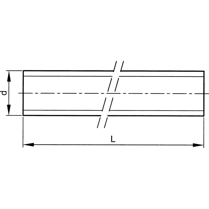 Screwed Studding, Metric - BZP - Grade 4.6 - DIN 975 - 1Mtr
