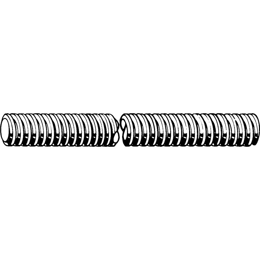 Qualfast TR24X5X3M Trapezoidal Threaded Rod A2