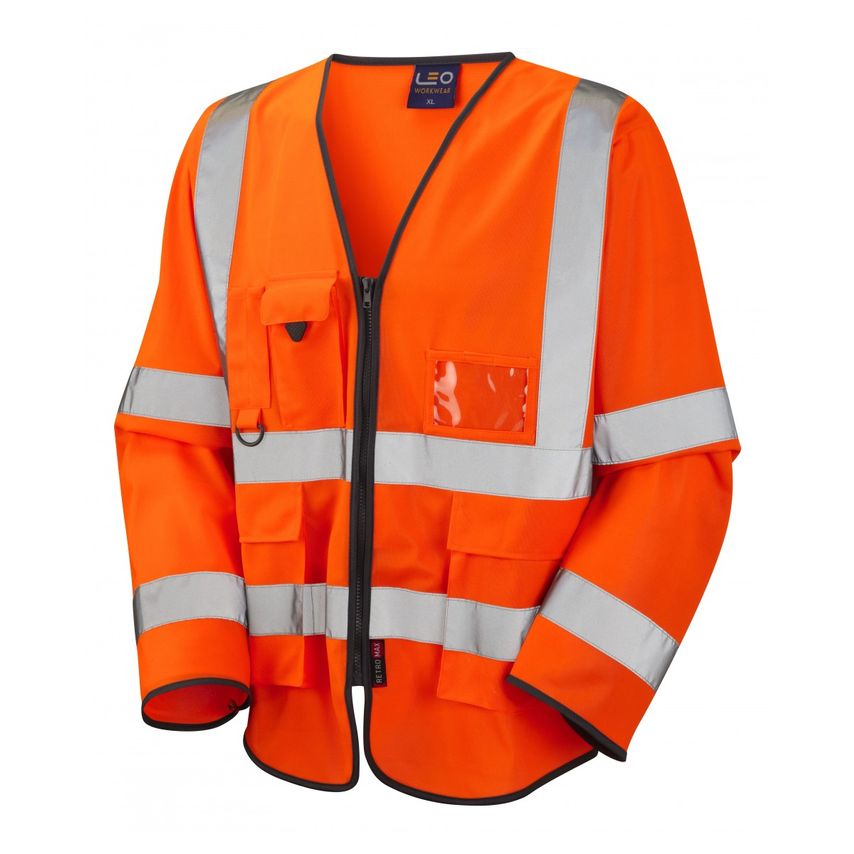 Wrafton Superior Sleeved Waistcoat Hi-vis