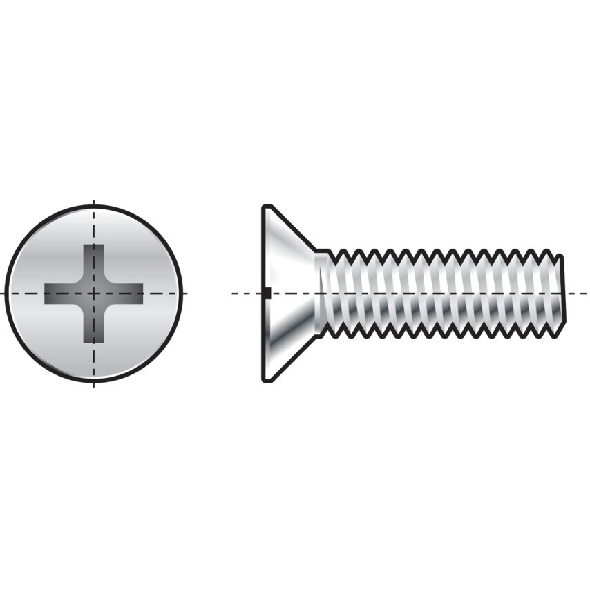Qualfast M2.5X5 Cross Countersunk Screw A2- you get 100