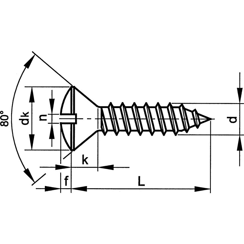 Qualfast ST2.9X9.5MM Slotted RSD Countersunk Tap Screw BZP- you get 200