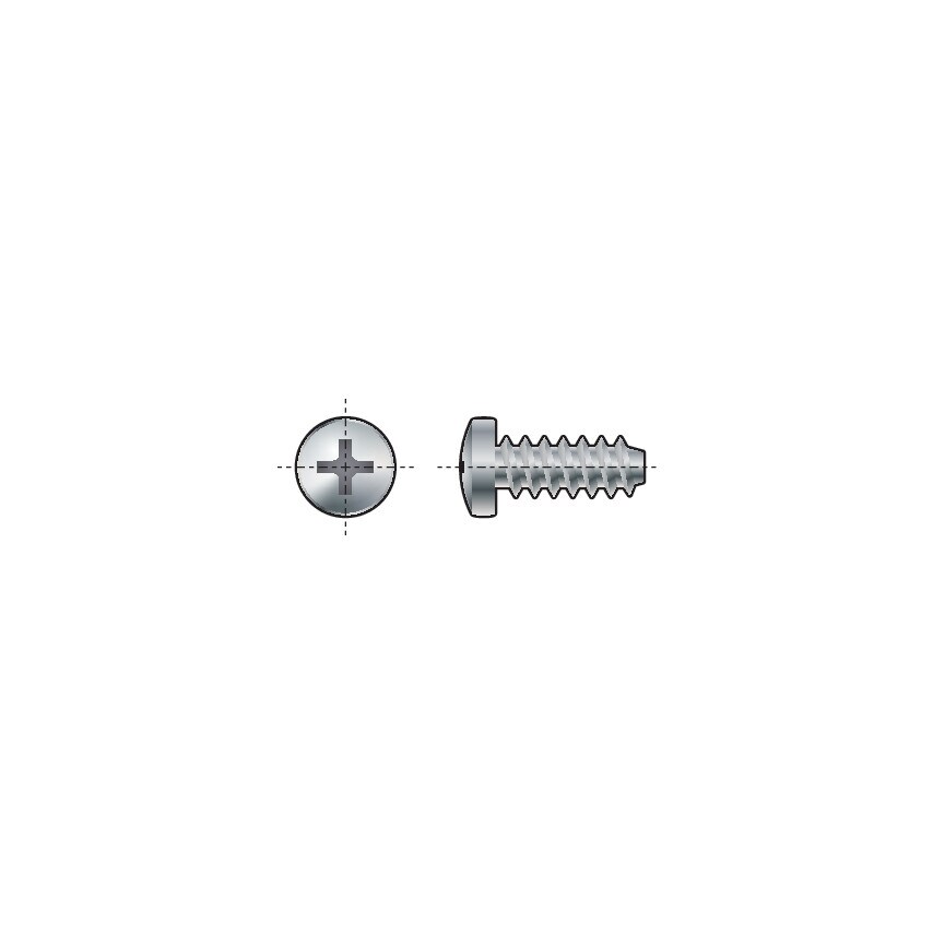 Qualfast ST2.9X8MM Cross Pan Head Tap Screw N/P NI- you get 2000
