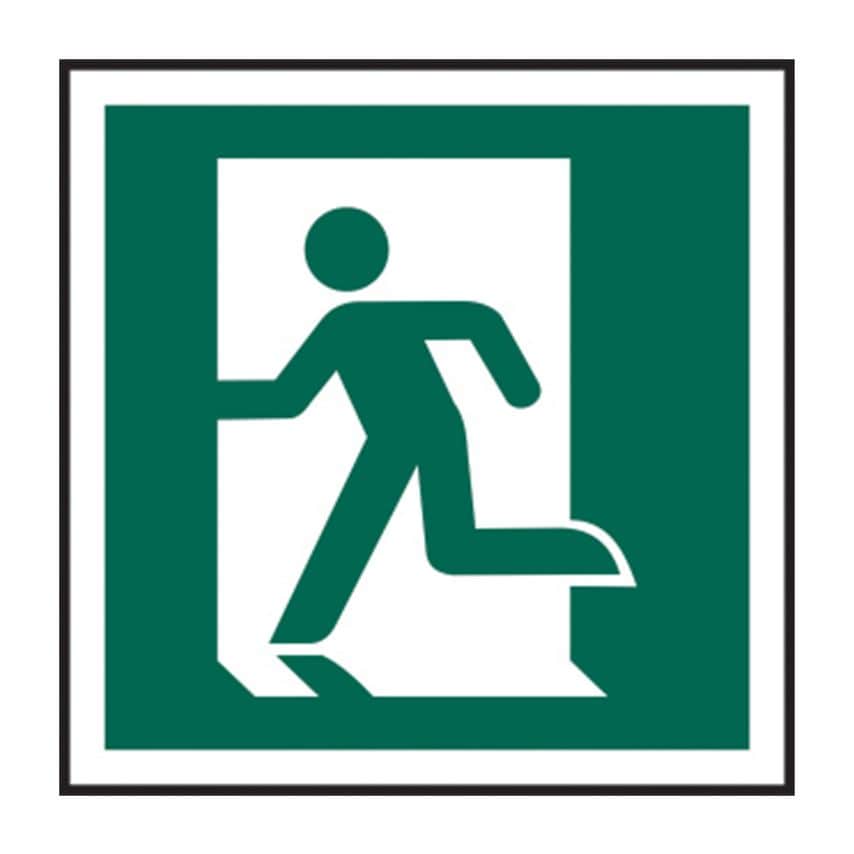 Spectrum Industrial Running Man Symbol (Left) - Sav (150 x 150mm)