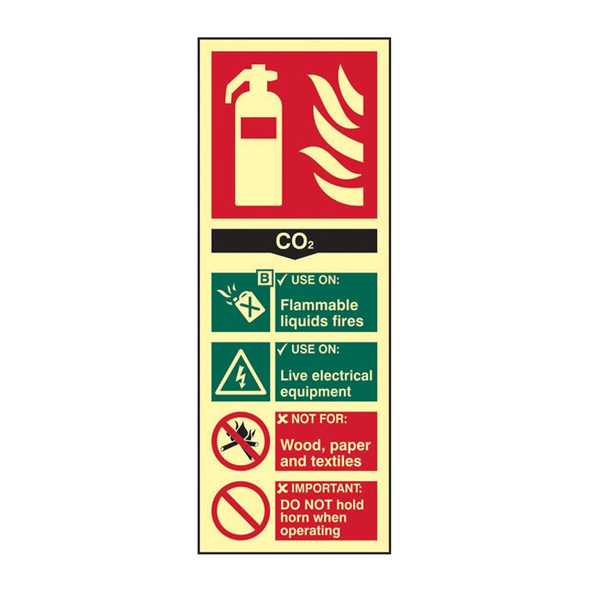 Spectrum Industrial Fire Extinguisher CO2 - Photolum (202 x 82mm)