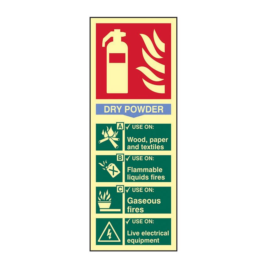 Spectrum Industrial Fire Extinguisher Dry Powder - Photolum (202 x 82mm)