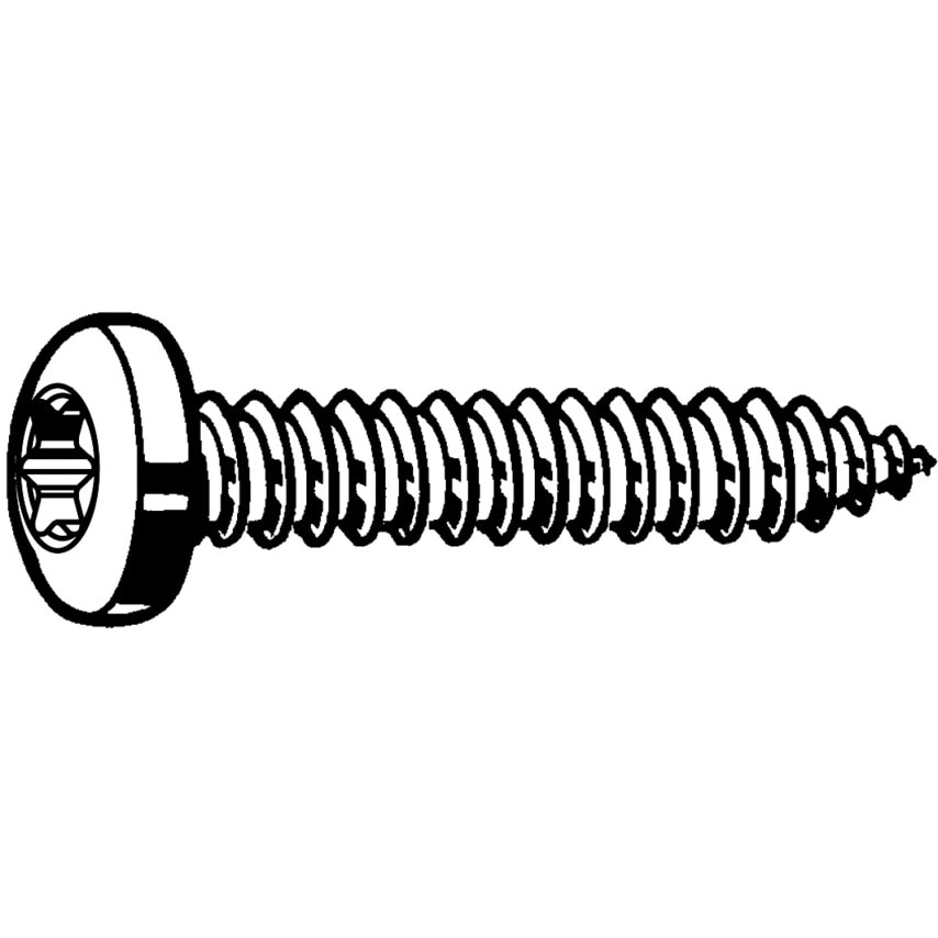 Qualfast ST6.3X19MM TORX Socket Pan Head Tap Screw BZP- you get 100