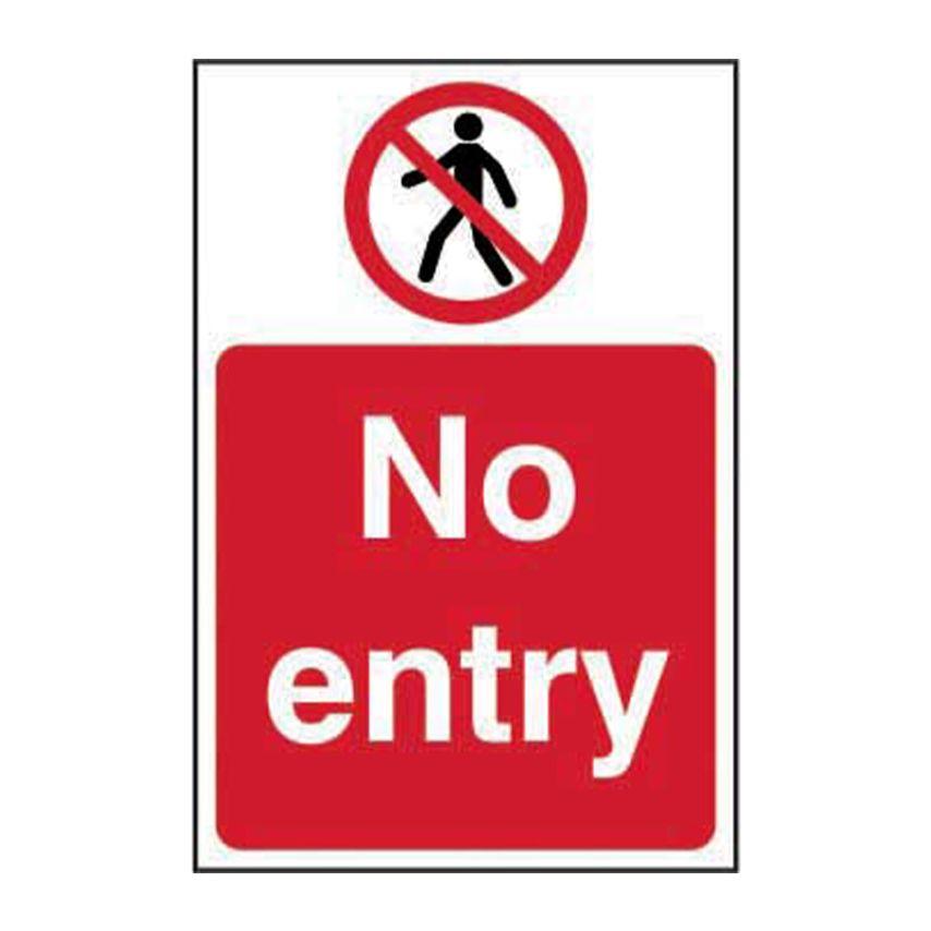 Spectrum Industrial NO Entry - RPVC (400 x 600mm)