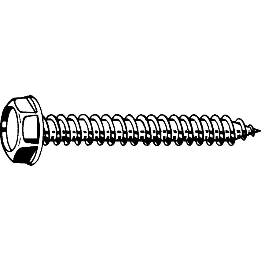 Qualfast ST4.8X16MM Hex Washer Head Self-tap Screw BZP- you get 200