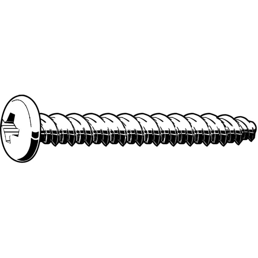 Qualfast M4X16 Cross Pan Head Screw A2- you get 500