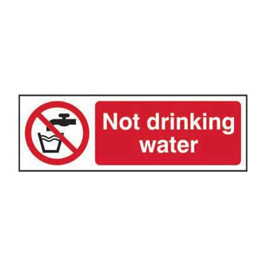 Spectrum Industrial Not Drinking Water - Sav (75 x 150mm)