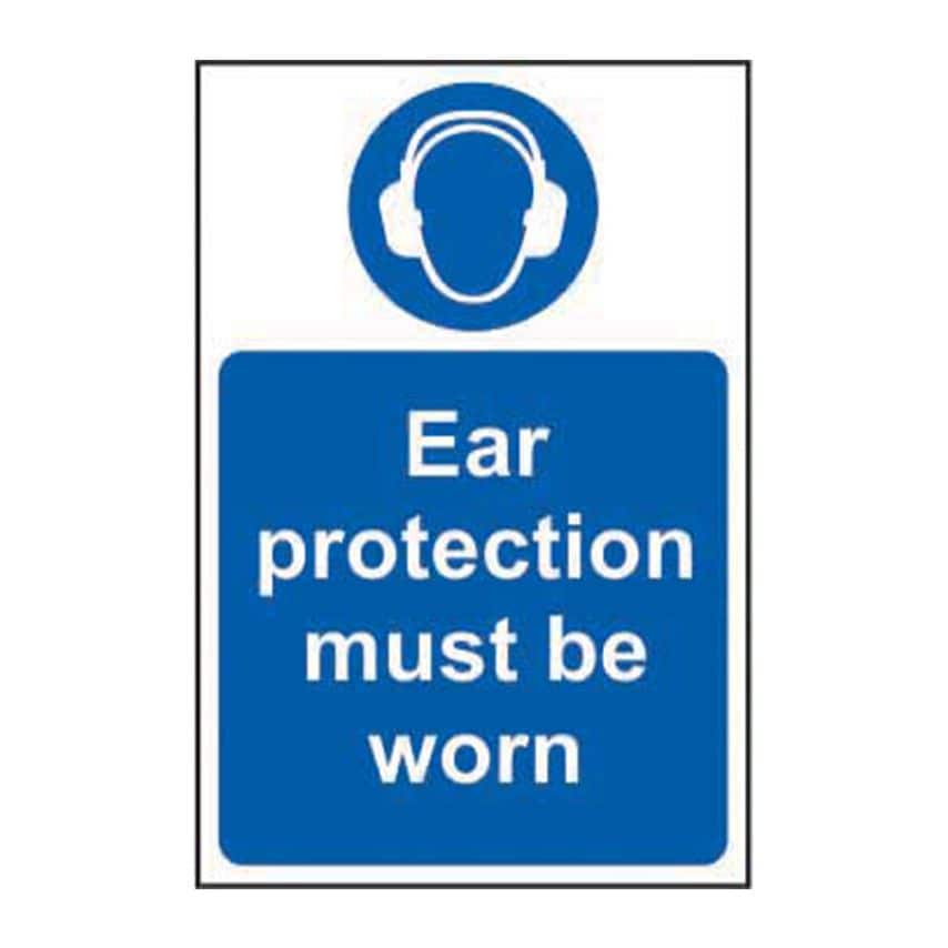 Spectrum Industrial Ear Protection Must Be Worn - Sav (200 x 300mm)