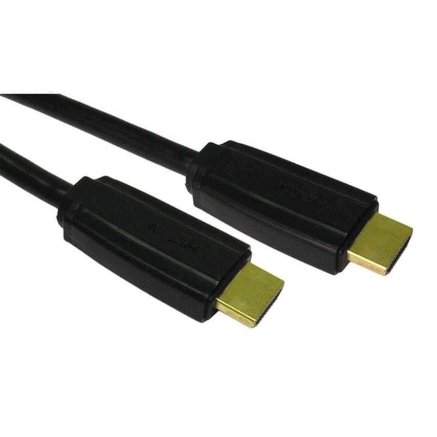 Cables Direct Cables 1M V1.4 HDMI M-M Cable Black + Gold Conns