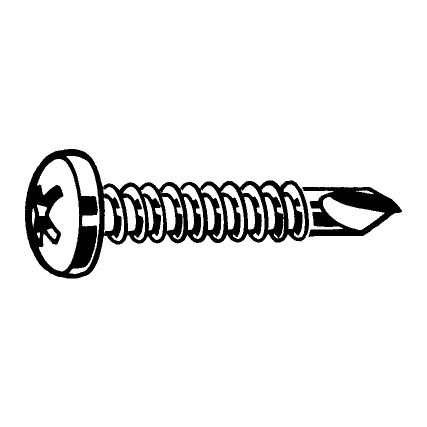 Qualfast 5.0X25MM Pozi Caphead Self Drill Screw Detla-Magni ZN Flak- you get 100
