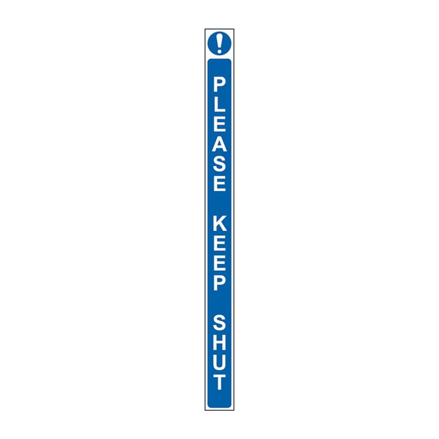Spectrum Industrial Please Keep Shut - Sav Door Strip (34 x 450mm)