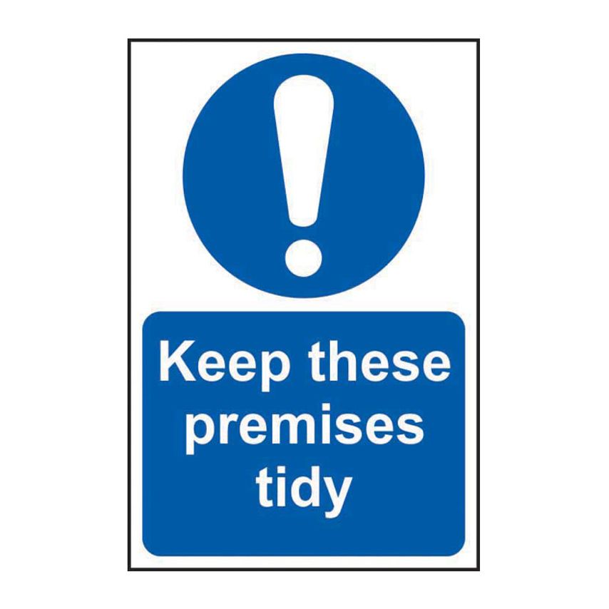 Spectrum Industrial Keep These Premises Tidy - Sav (200 x 300mm)