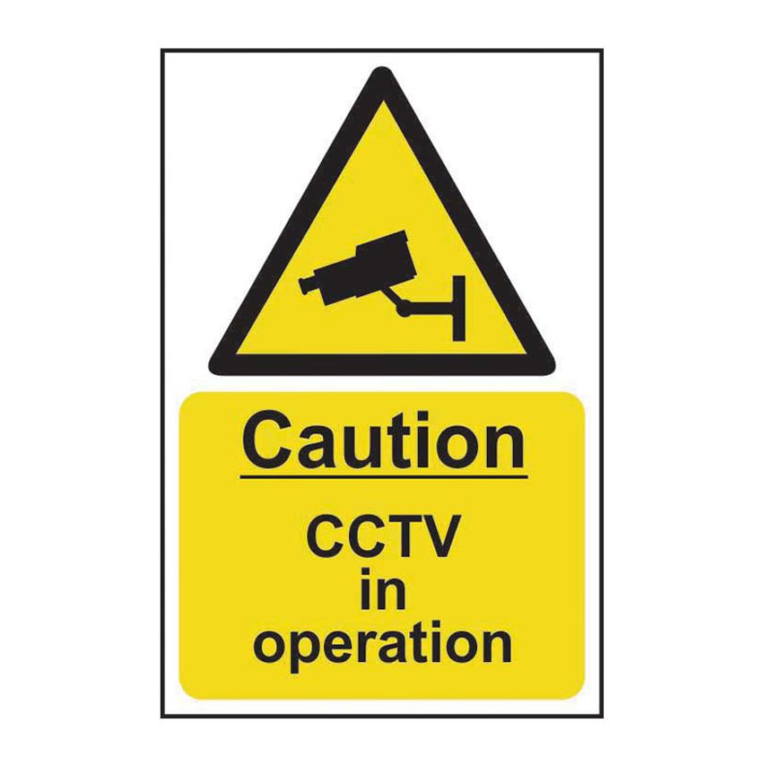 Spectrum Industrial Caution CCTV in Operation - Sav (200 x 300mm)