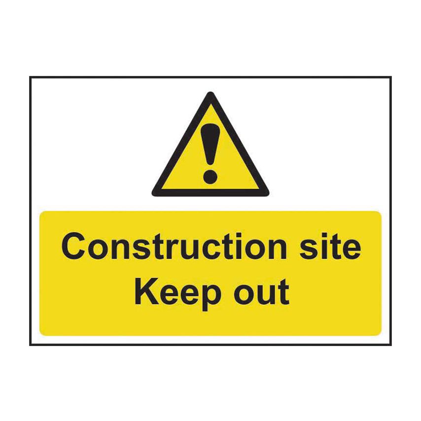 Spectrum Industrial Construction Site Keep Out - RPVC (600 x 450mm)