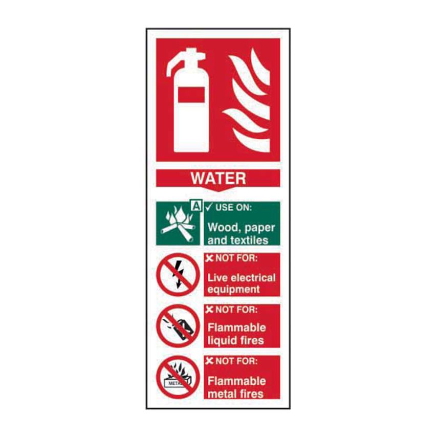 Spectrum Industrial Fire Extinguisher Water - RPVC (82 x 202mm)