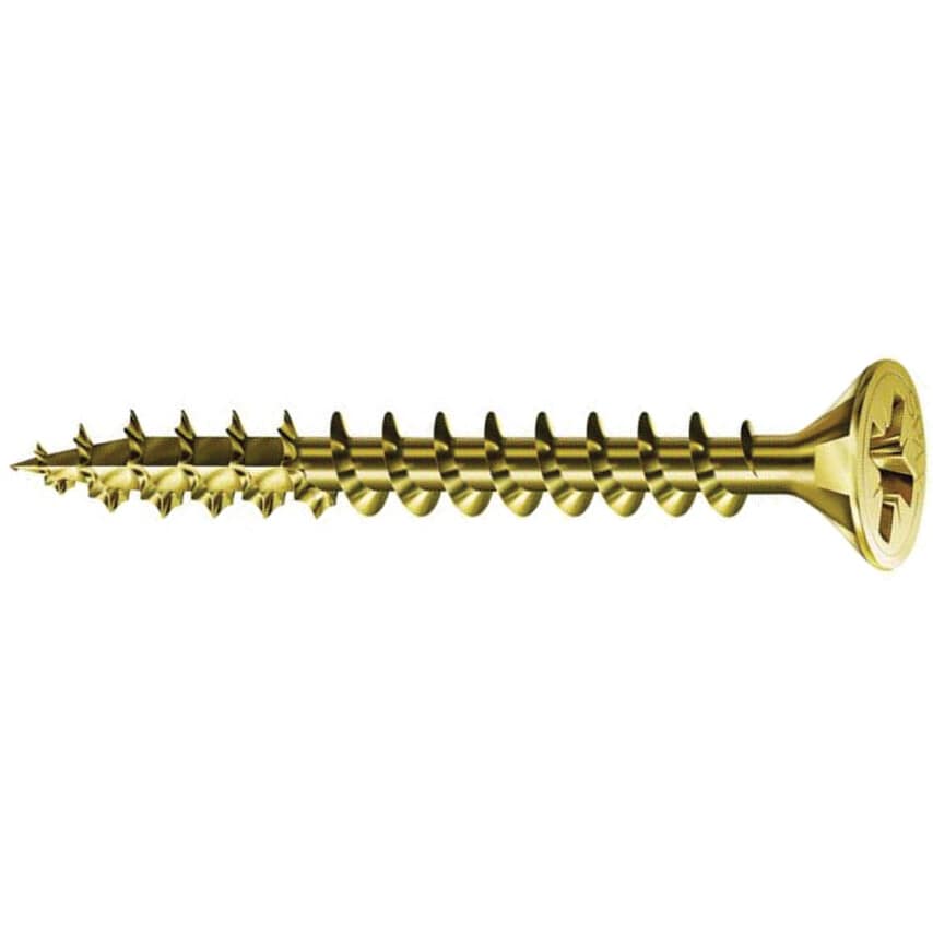 Spax Pozi Countersunk Wood Screw Zinc - Yellow 4.5MM X 16MM (Box-200)
