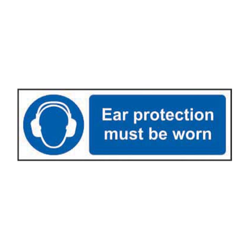 Spectrum Industrial Ear Protection Must Be Worn - RPVC (600 x 200mm)