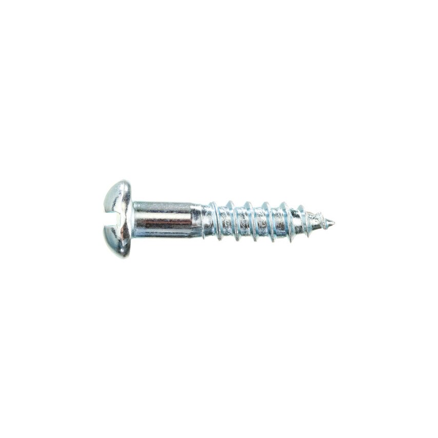 Matlock 2.5X20MM Slotted Round Head Wood Screw BZP (BX-200)