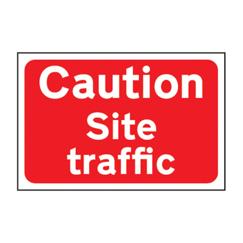 Spectrum Industrial Caution Site Traffic - RPVC (600 x 450mm)