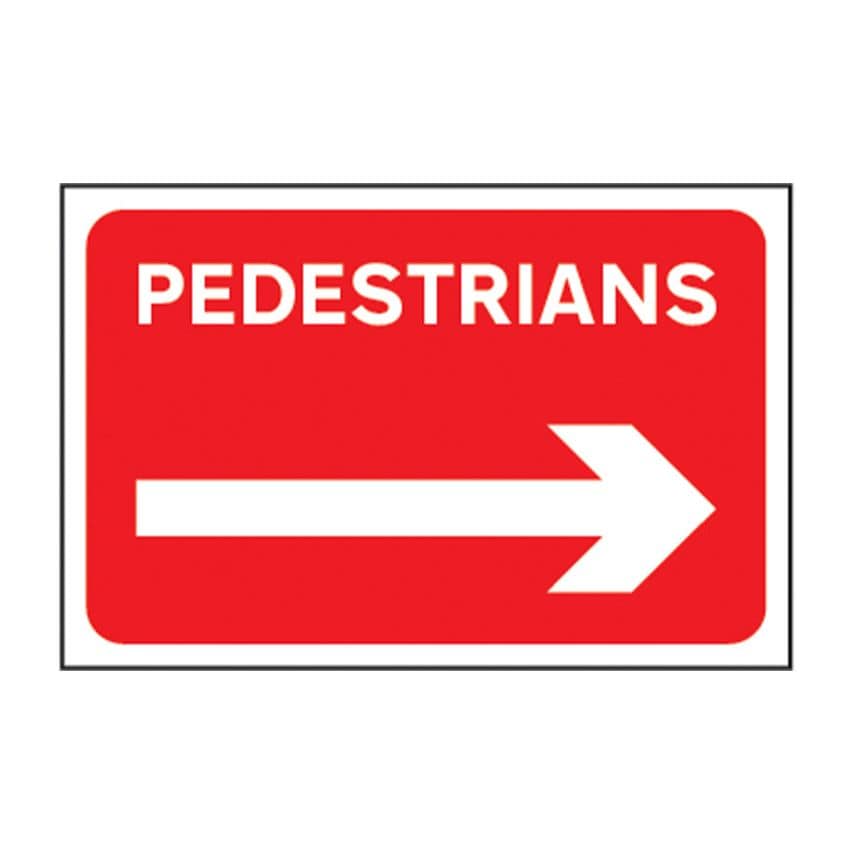 Spectrum Industrial Pedestrians (Arrow Right) - RPVC (600 x 450mm)