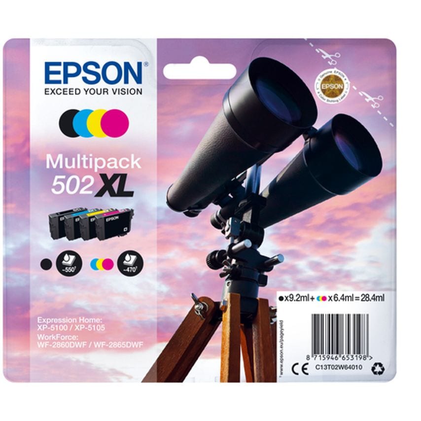 Epson Ink Low Volume Multi 4-Colours 502XL Ink