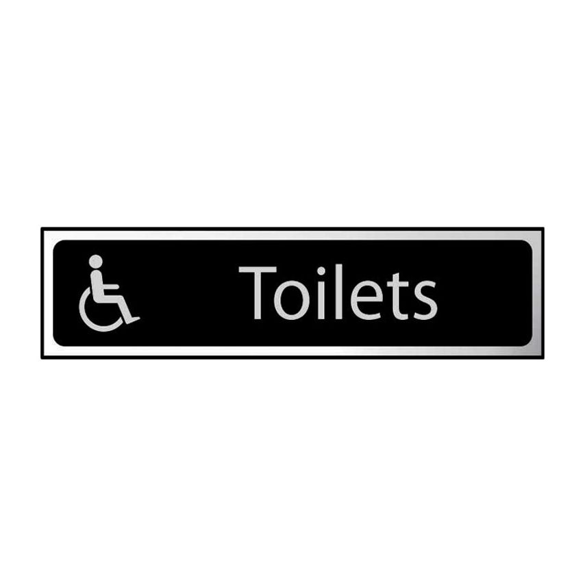 Spectrum Industrial Toilets (Disabled Logo) - Chr (200 x 50mm)