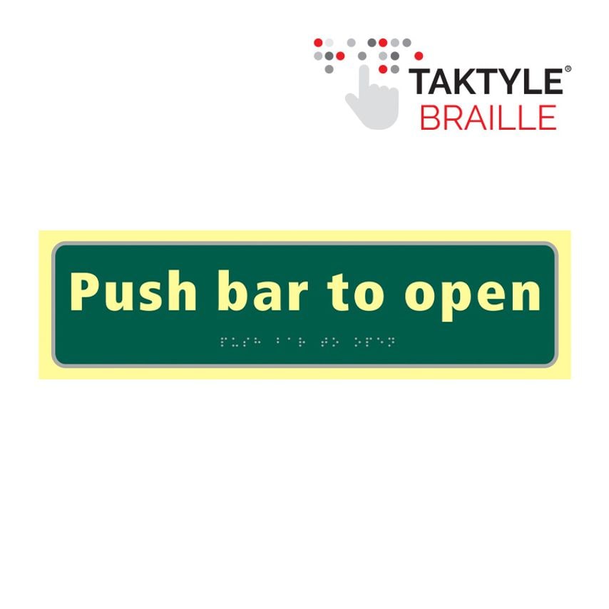 Spectrum Industrial Push Bar to Open - TaktylePh (450 x 125mm)
