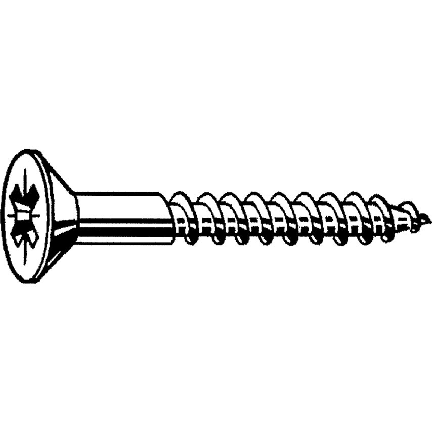 Matlock 6X50MM Pozi Flat Countersunk Wood Screw A2 (BX-200)
