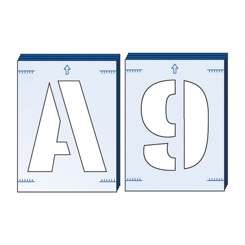 Spectrum Industrial 25mm Letter and Numbers Stencil Kit