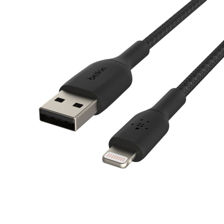 Belkin Cables Lightning to USB-A Braided 0.15M Black