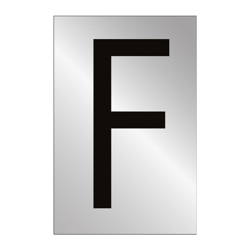 Spectrum Industrial 50mm Pol. Chrome Effect - Character 'F'