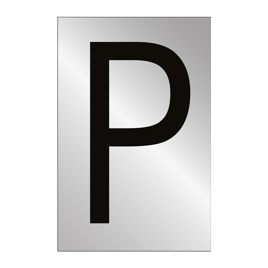 Spectrum Industrial 75mm Pol. Chrome Effect - Character 'P'