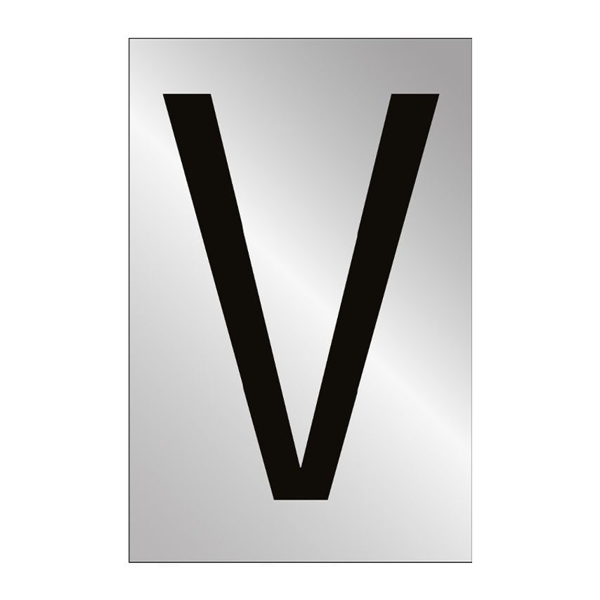 Spectrum Industrial 75mm Pol. Chrome Effect - Character 'V'