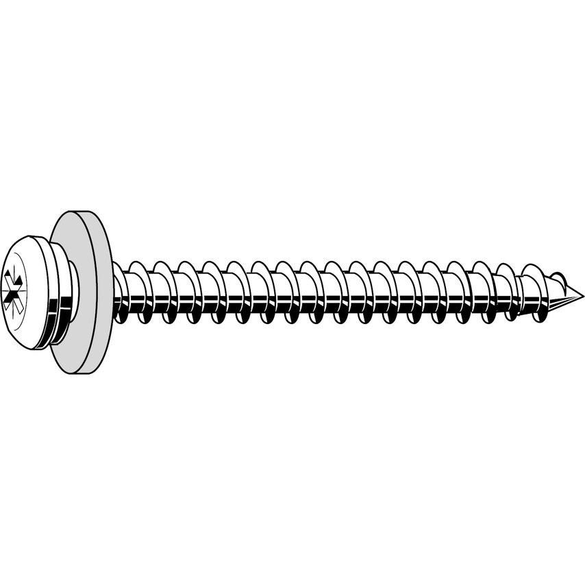 Matlock 5X280X15MM Torx Wood Screw + Washer A2 CU Plated (BX-100)