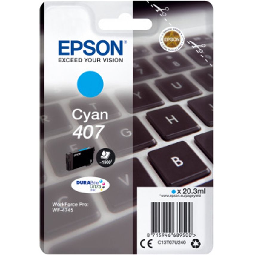 Epson WF-4745 Ink Cartridge 1 PC (S) Original High (XL) Yield Cyan