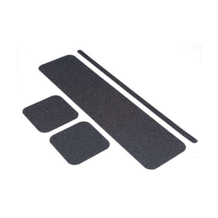 Spectrum Industrial Black - Non Slip Floor Treads (150 x 609mm, Pack of 10)