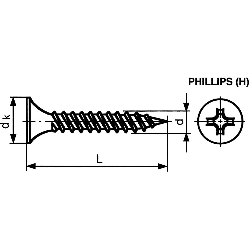 Matlock 3.9X65MM Phillips Double Thread Drywall Screw Phosphate (BX-1000)