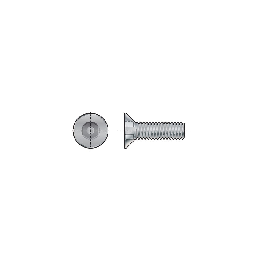 Qualfast M8X50 A2 St/St Pin Hex Countersunk M/C Screw- you get 100