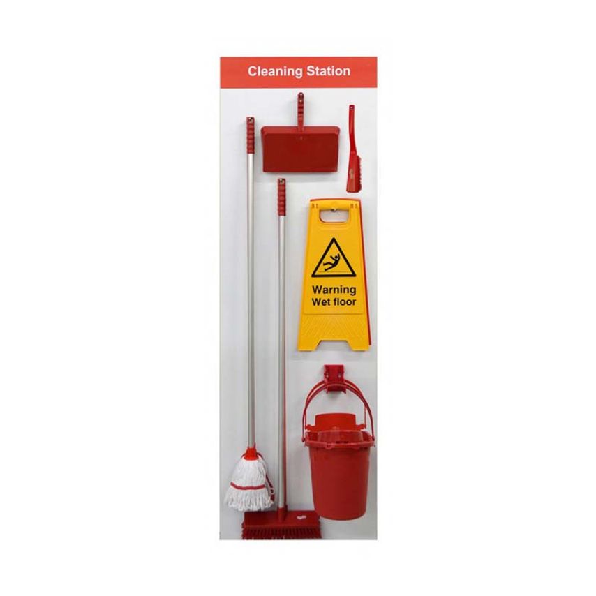 Spectrum Industrial Shadowboard - Cleaning Station Style B (Red)