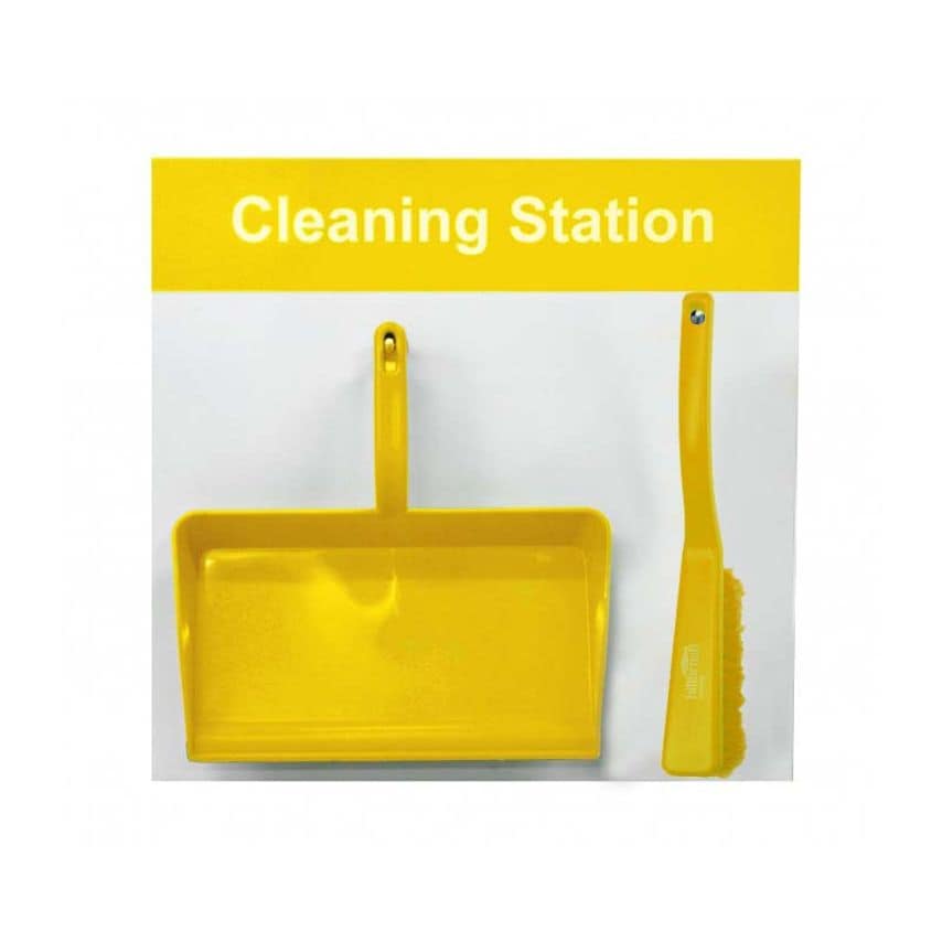 Spectrum Industrial Shadowboard - Cleaning Station Style D (Yellow)