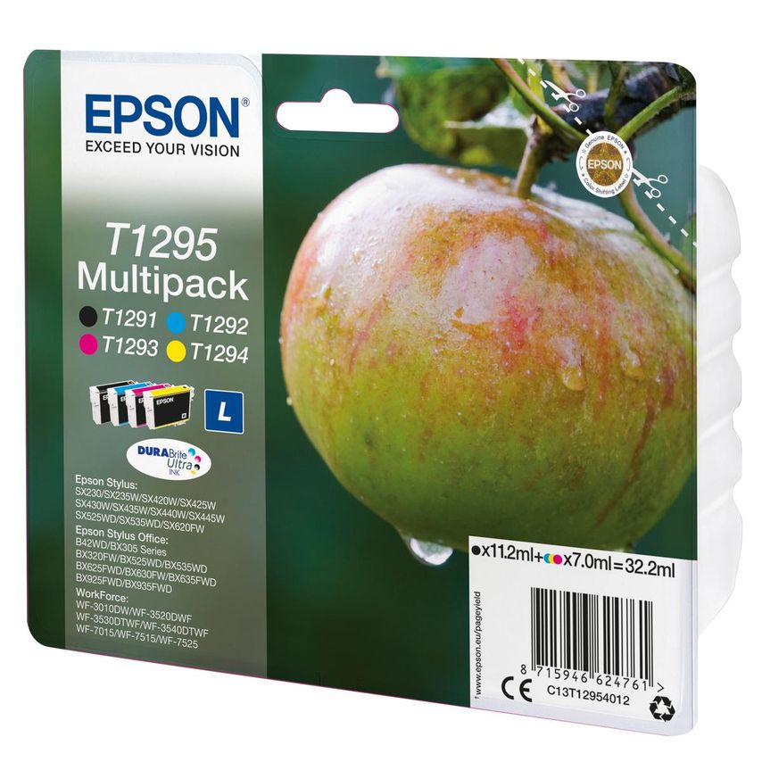 Epson Apple Multipack 4-colours T1295 DURABrite Ultra Ink - C13T12954012