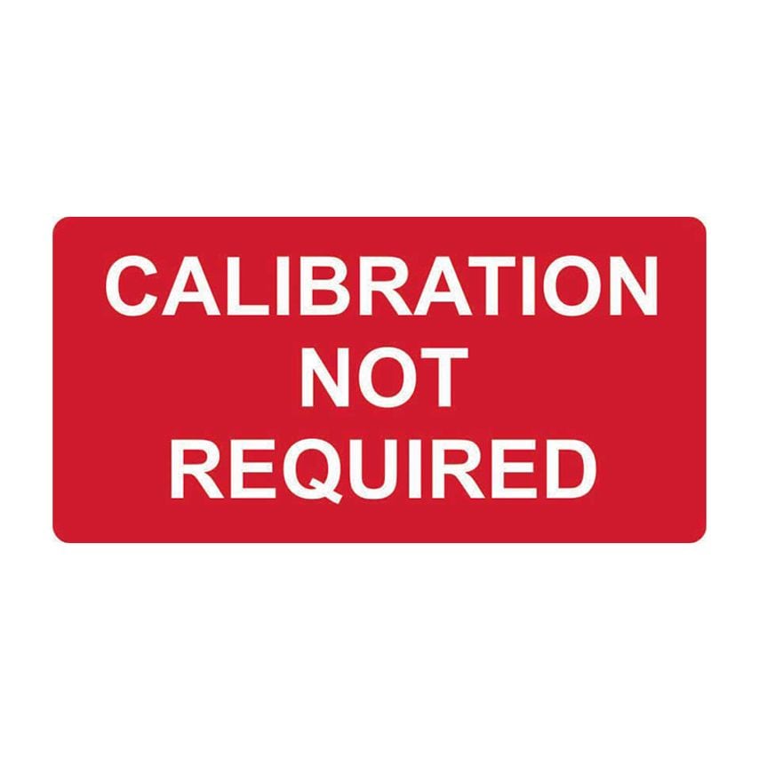 Spectrum Industrial Calibration Not Required - Labels (50 x 25mm Roll of 250)