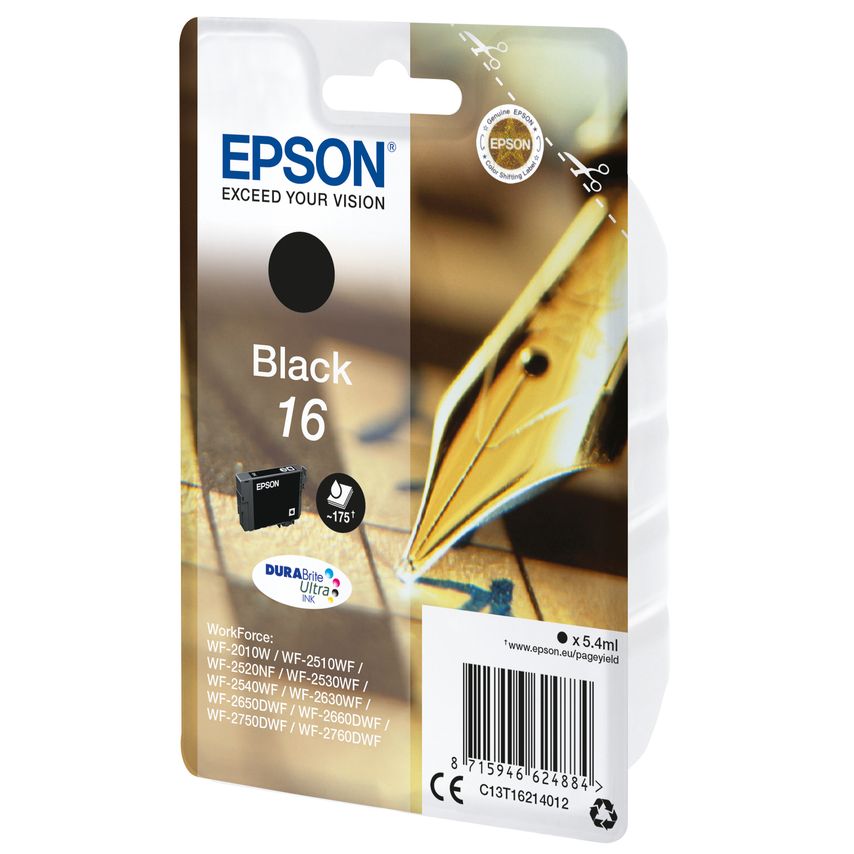 Epson Pen and Crossword Single pack Black 16 DURABrite Ultra Ink