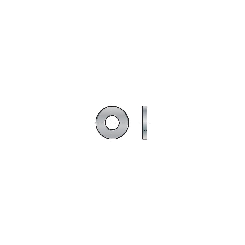 Qualfast M6 Form-A (Flat Punched) Washer - Steel 140HV - BZP DIN 12- you get 250 - Picture 2 of 4